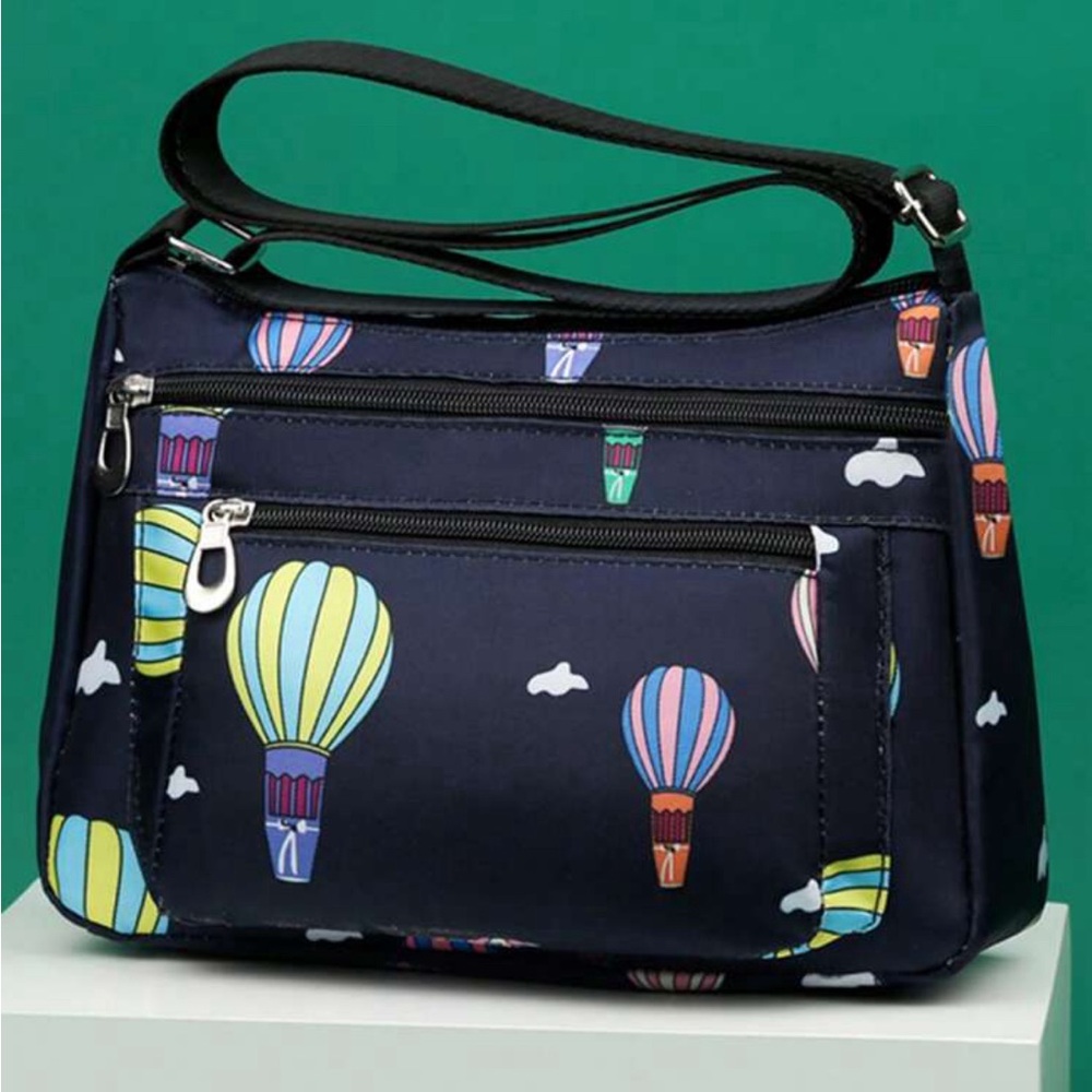 Colorful Balloons Nylon Adjustable Crossbody Bag, NWT - Picture 2 of 6